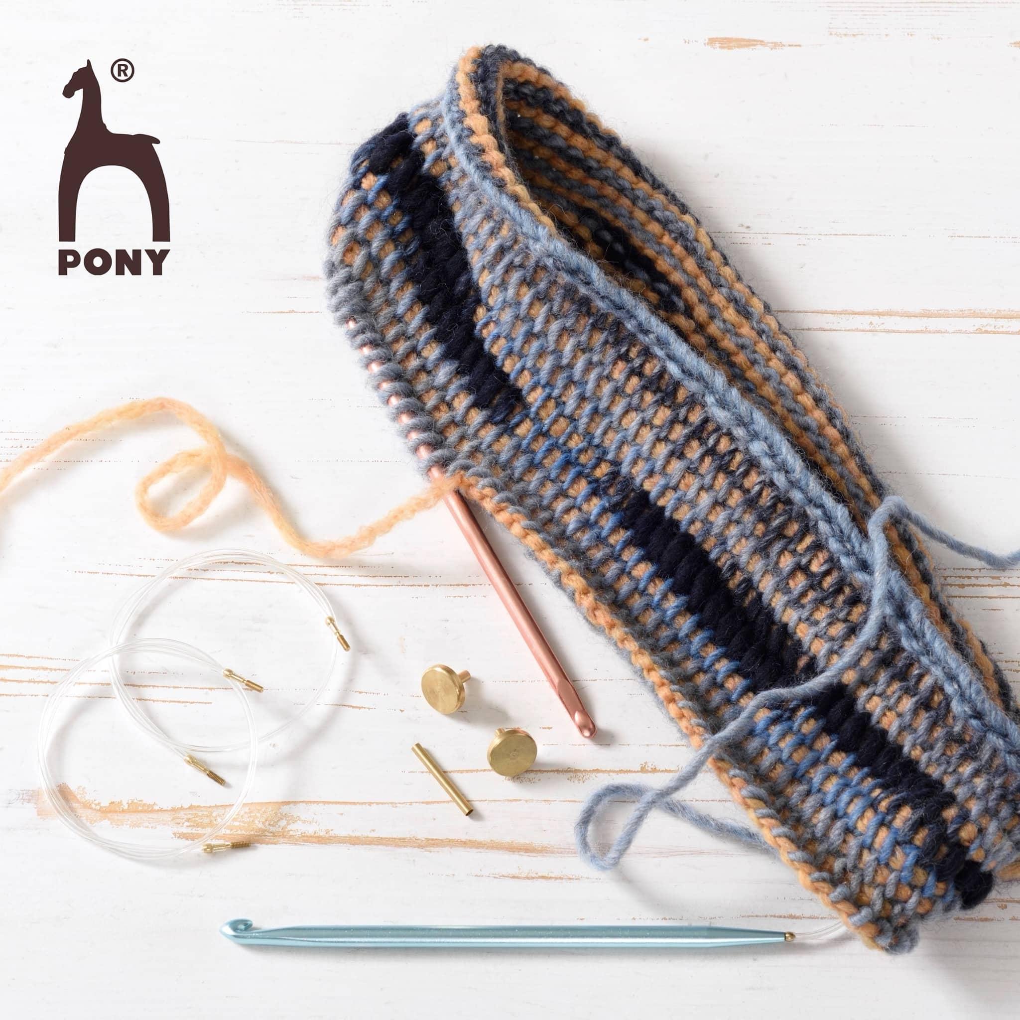 Pony Chroma Crochet Hook Set: Yellow Cycle Design - Woolshop.co.uk