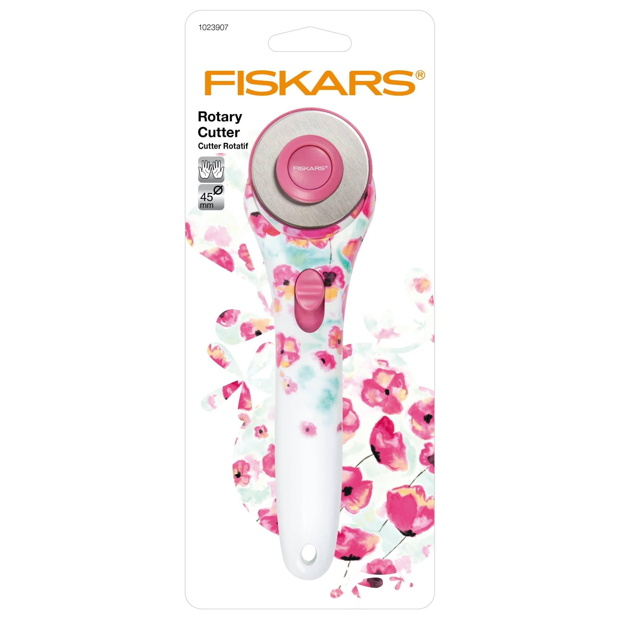 Fiskars 'Flower' Fashion Stick Rotary Cutter (45mm) - Woolshop.co.uk