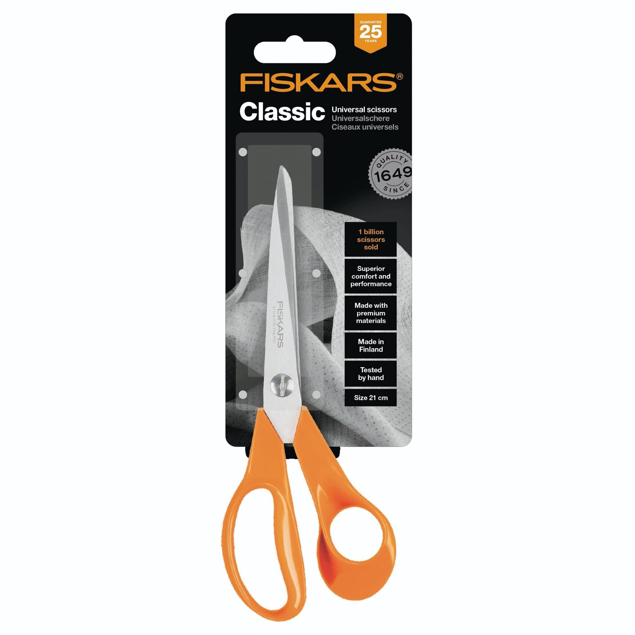 Fiskars General Purpose Scissors (RH) (21cm/8.25in) - Woolshop.co.uk