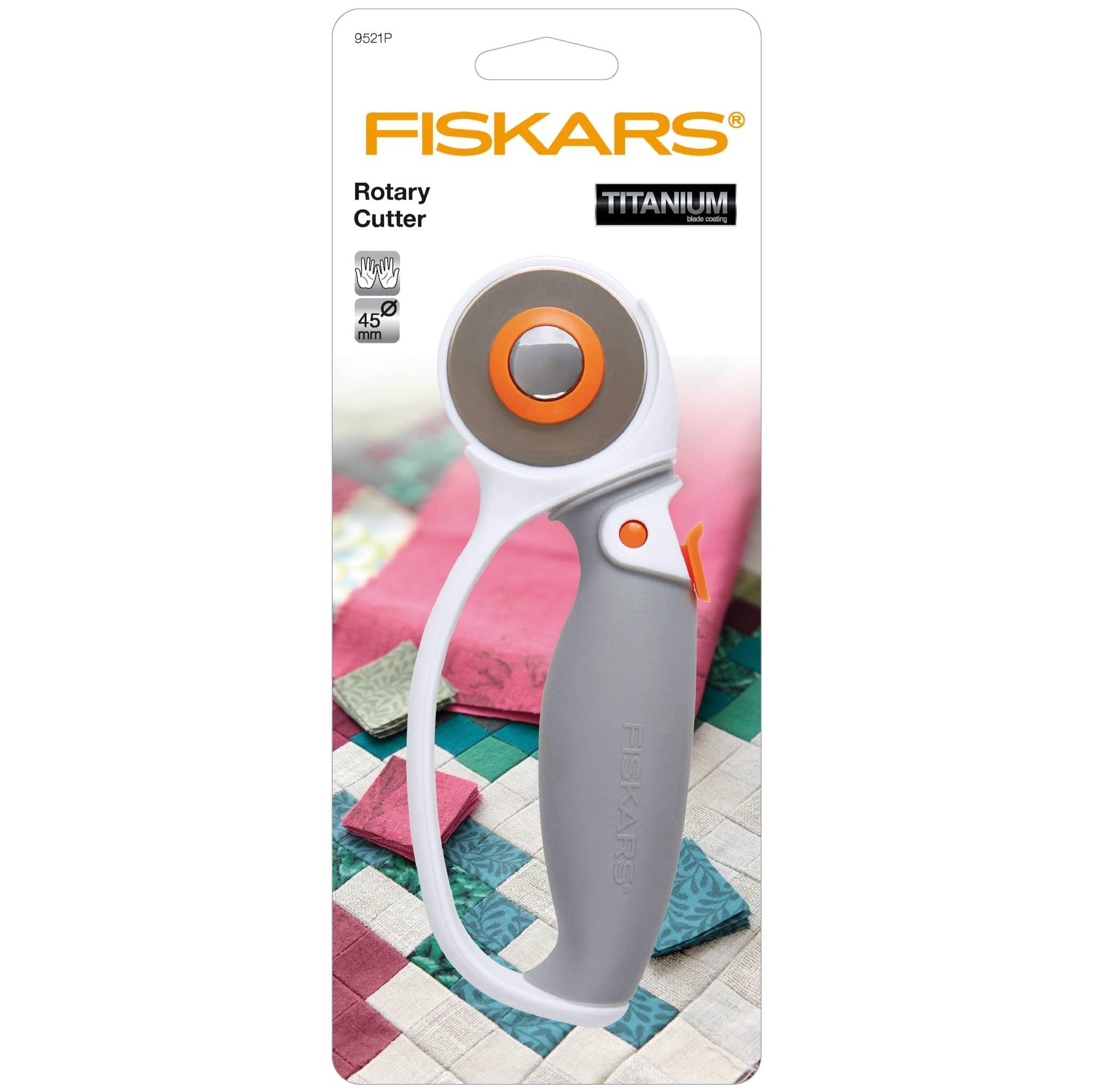 Fiskars Loop Softgrip Titanium Rotary Cutter (60mm) - Woolshop.co.uk