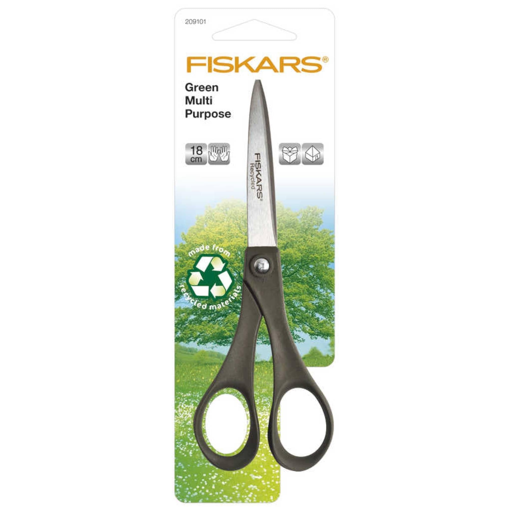 Fiskars Recycled Multi-Purpose Scissors (18cm) - Woolshop.co.uk