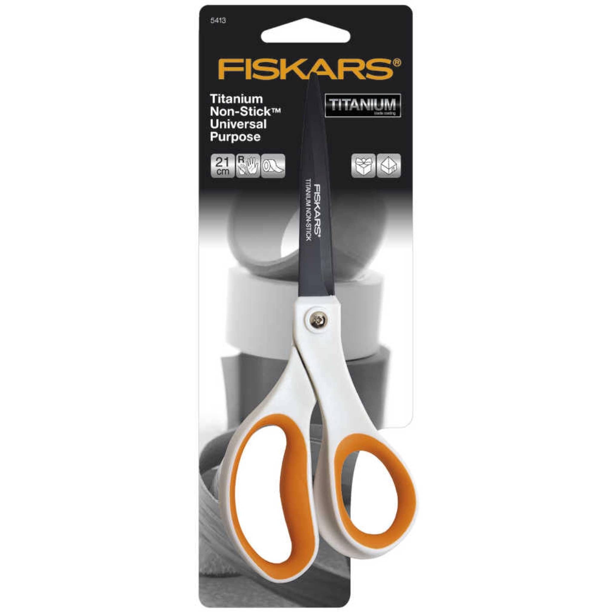 Fiskars Titanium Non-stick Universal Purpose scissors (21cm) - Woolshop.co.uk