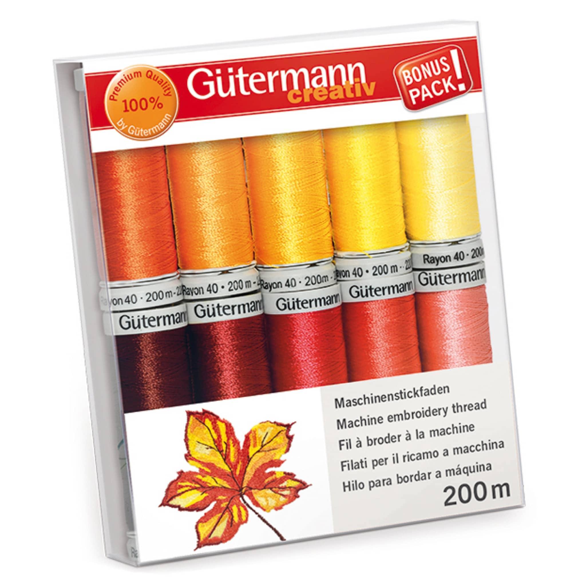 Gutermann Rayon 40 200m Thread Set - Woolshop.co.uk