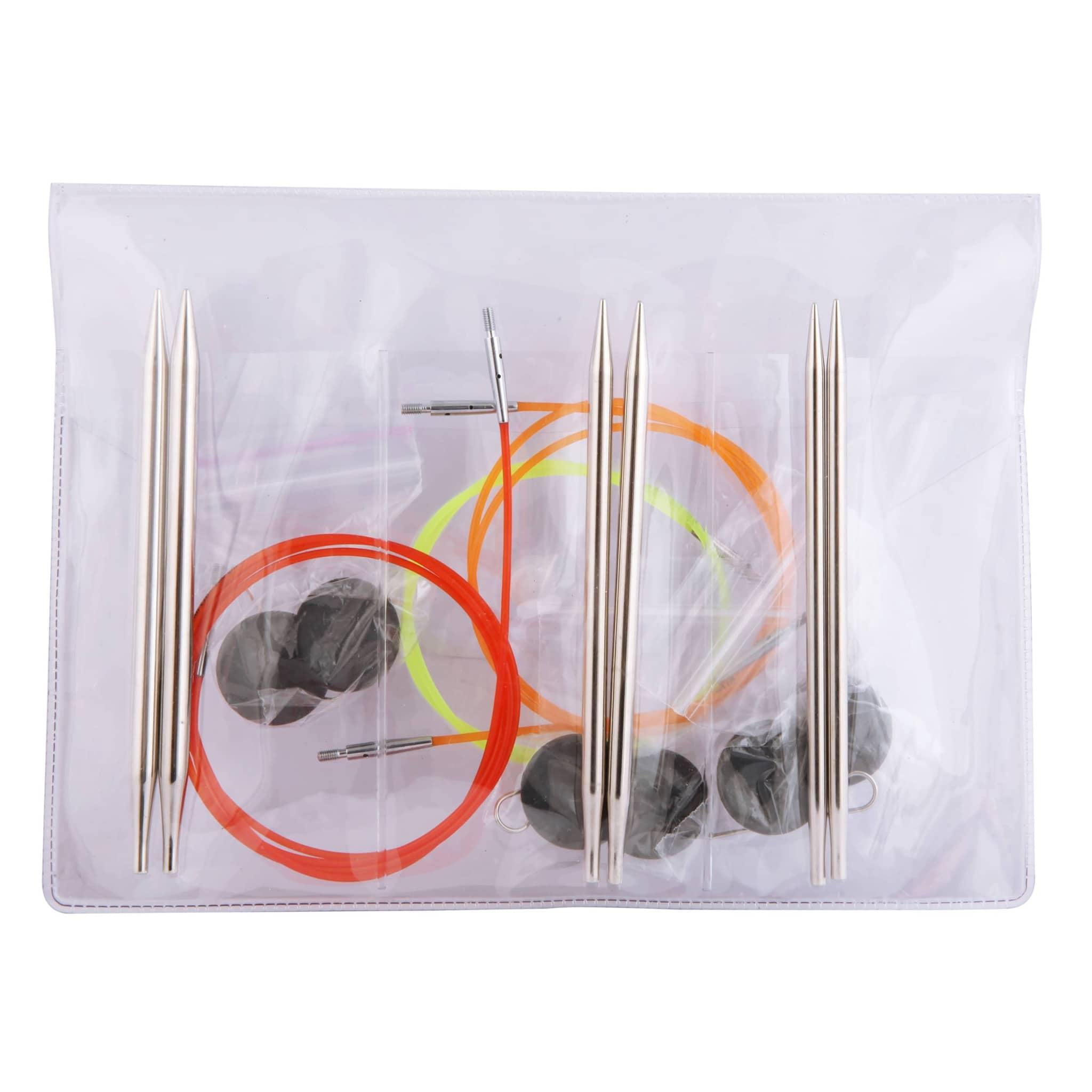 Knitpro Nova Metal Knitting Pins Circular Interchangeable Set 2