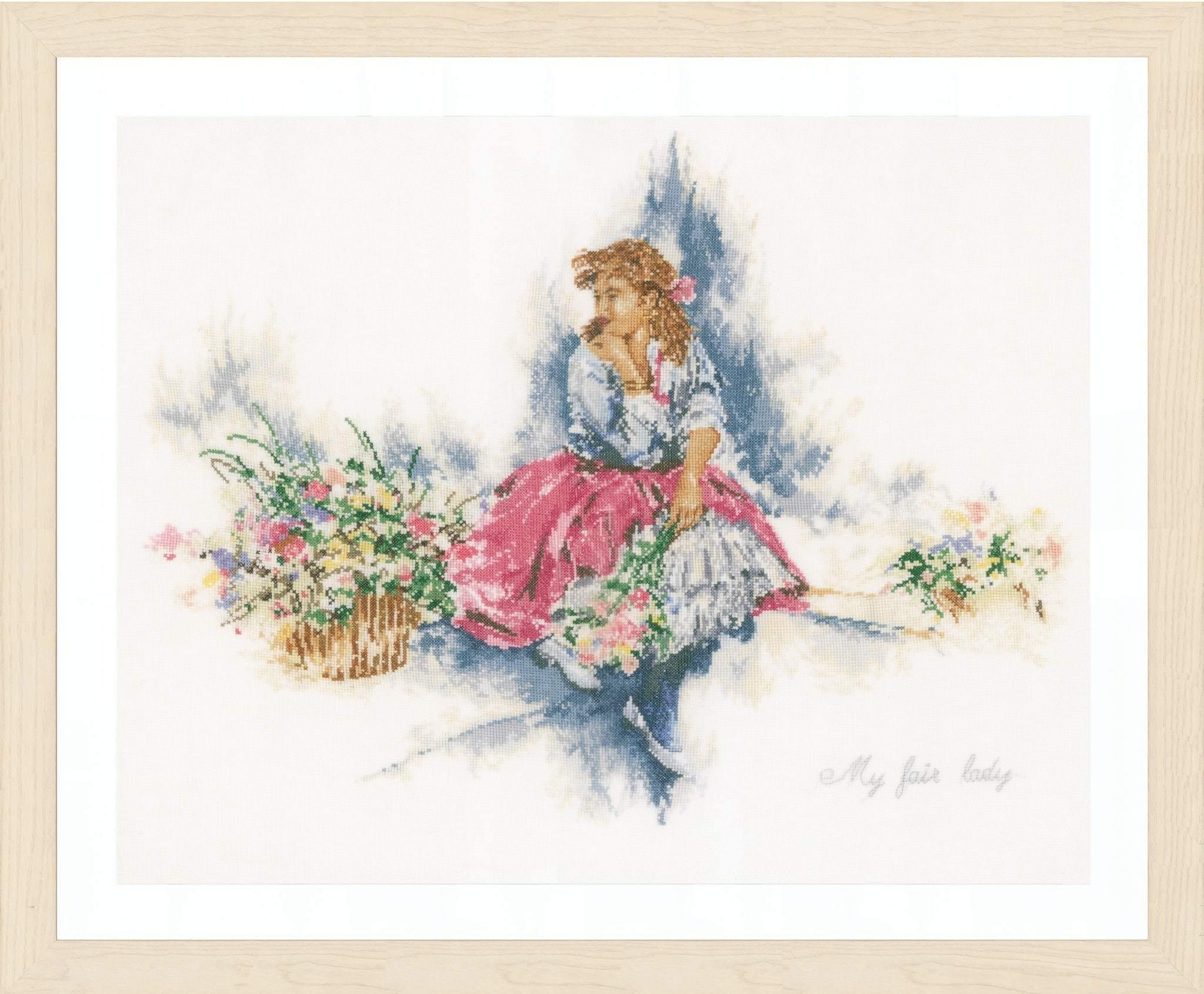 My Fair Lady (Linen) Counted Cross Stitch Kit