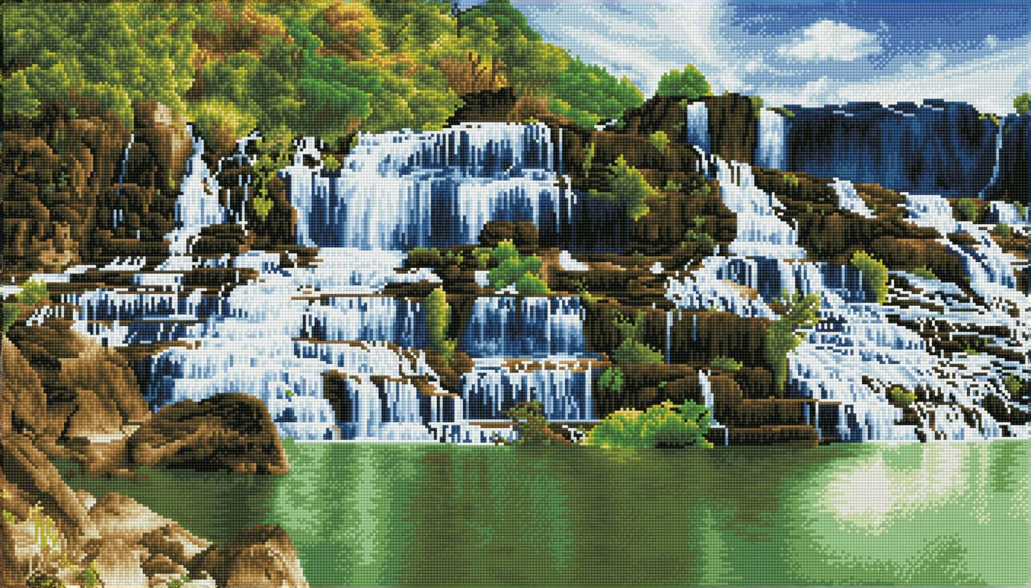 Pongour Waterfall Diamond Painting Kit